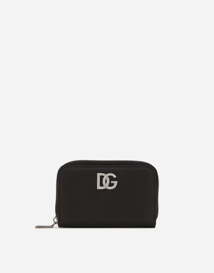 Calfskin nappa wallet with DG logo - 1