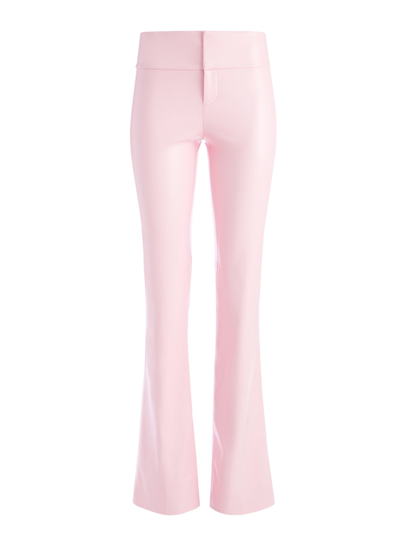 OLIVIA VEGAN LEATHER BOOTCUT PANT 1