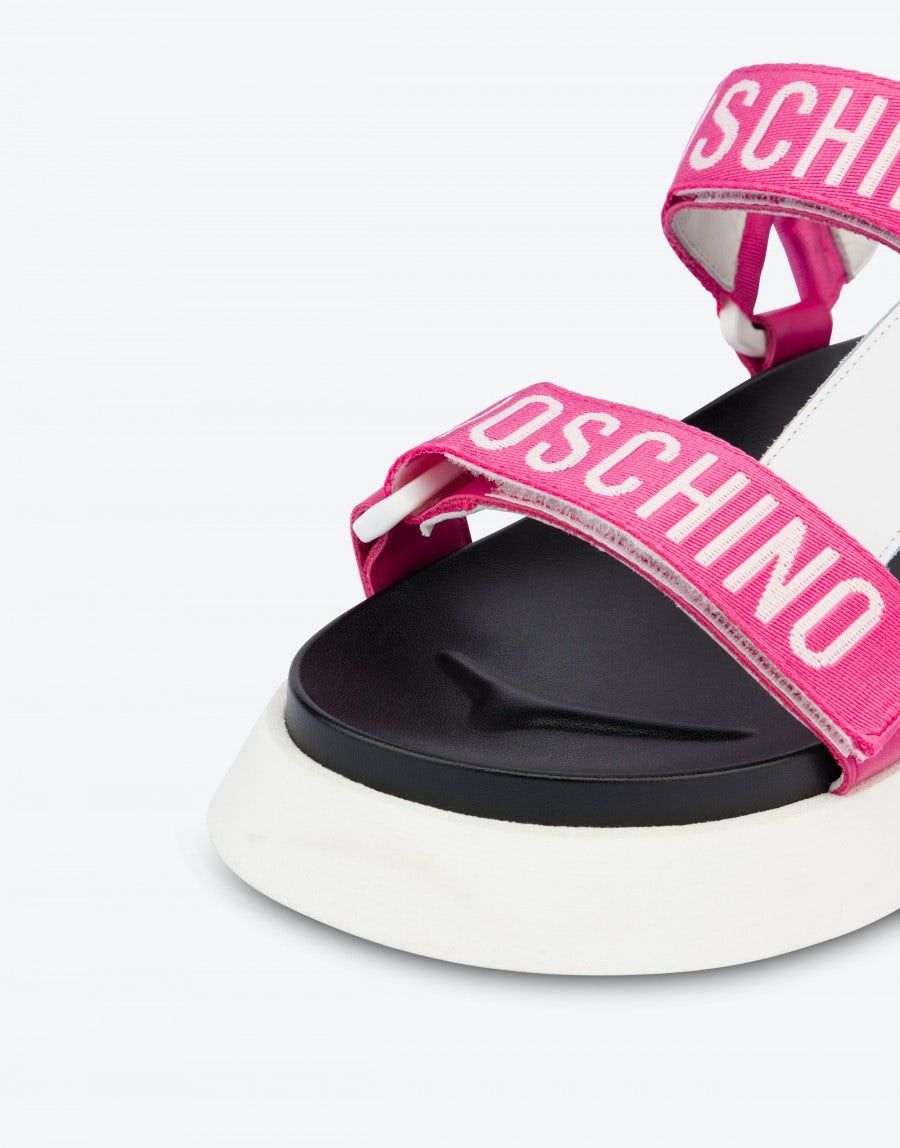 LOGO TAPE SANDALS - 4
