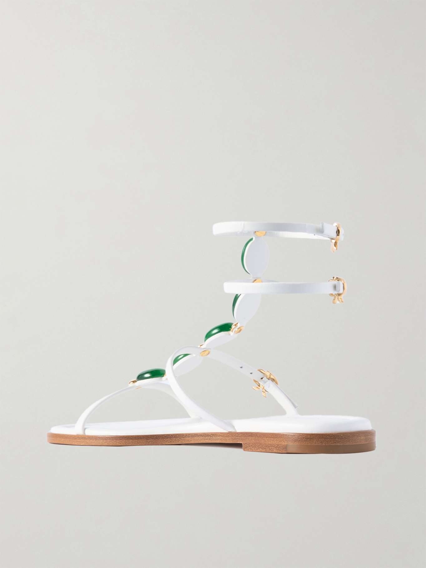 Shanti embellished leather sandals - 3