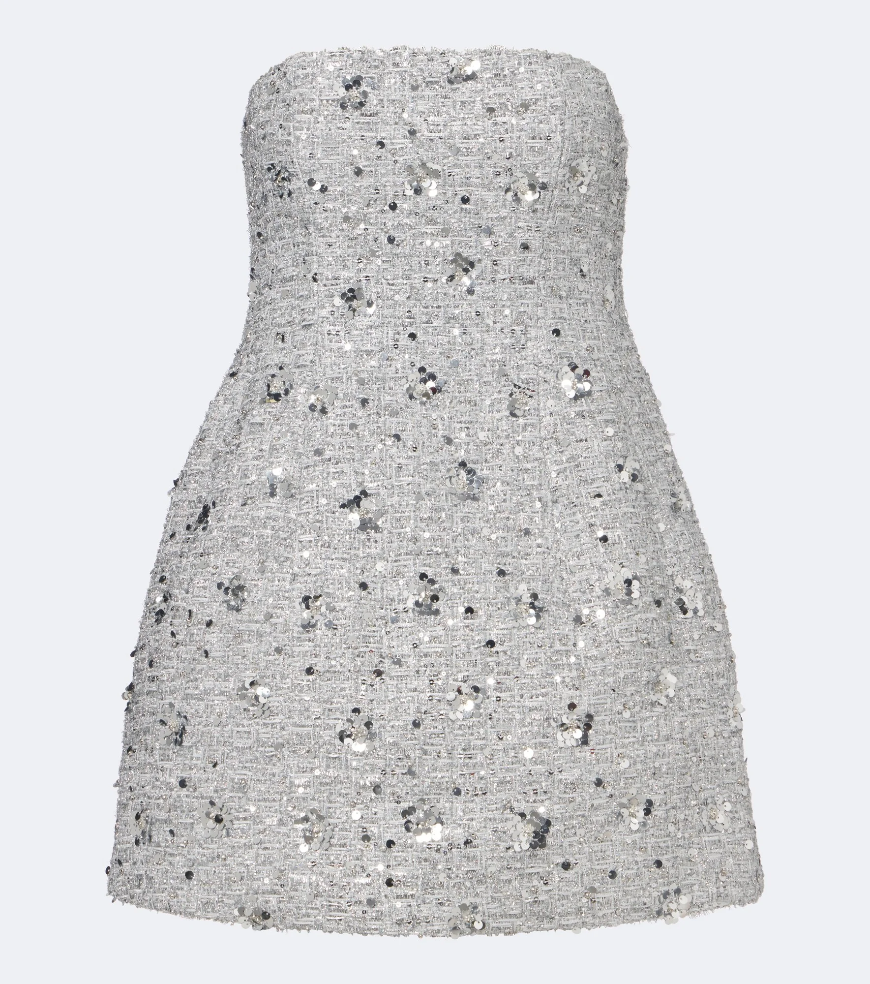 Kit sequined tweed bustier dress - 1