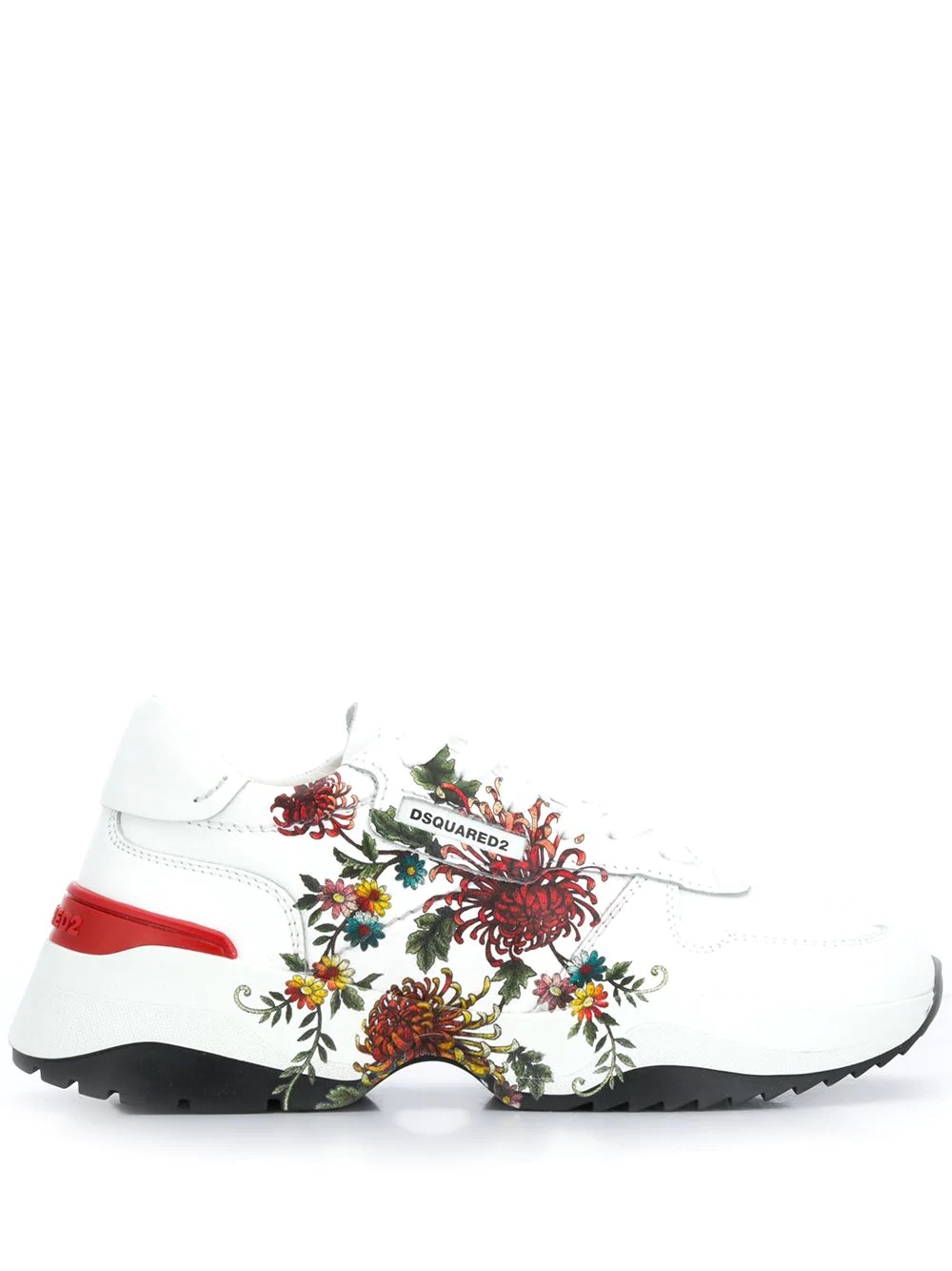 D24 floral print sneakers - 1