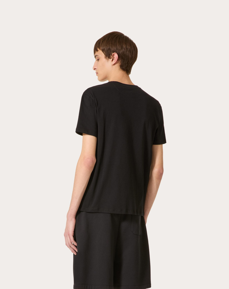 COTTON T-SHIRT WITH VLOGO SIGNATURE PATCH 4
