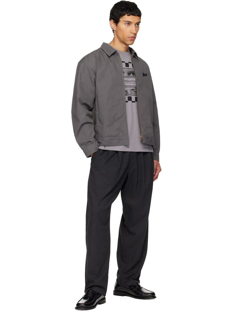 NEIGHBORHOOD Gray Zip Denim Work Jacket outlook