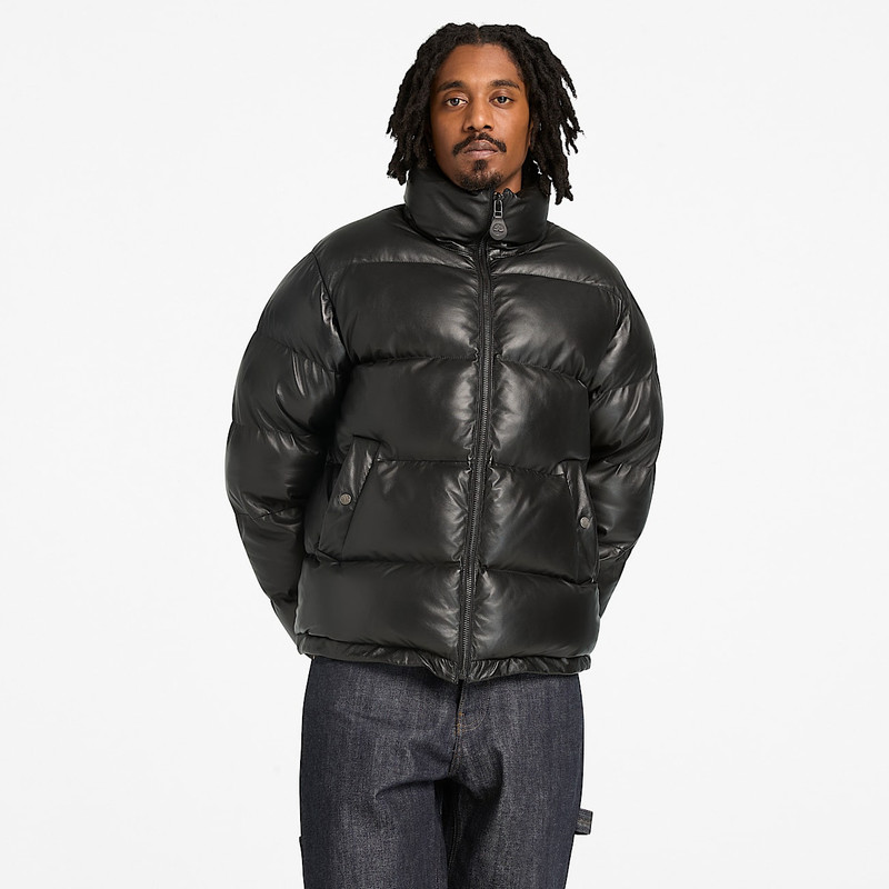 Welch Mountain Leather Puffer Jacket 5