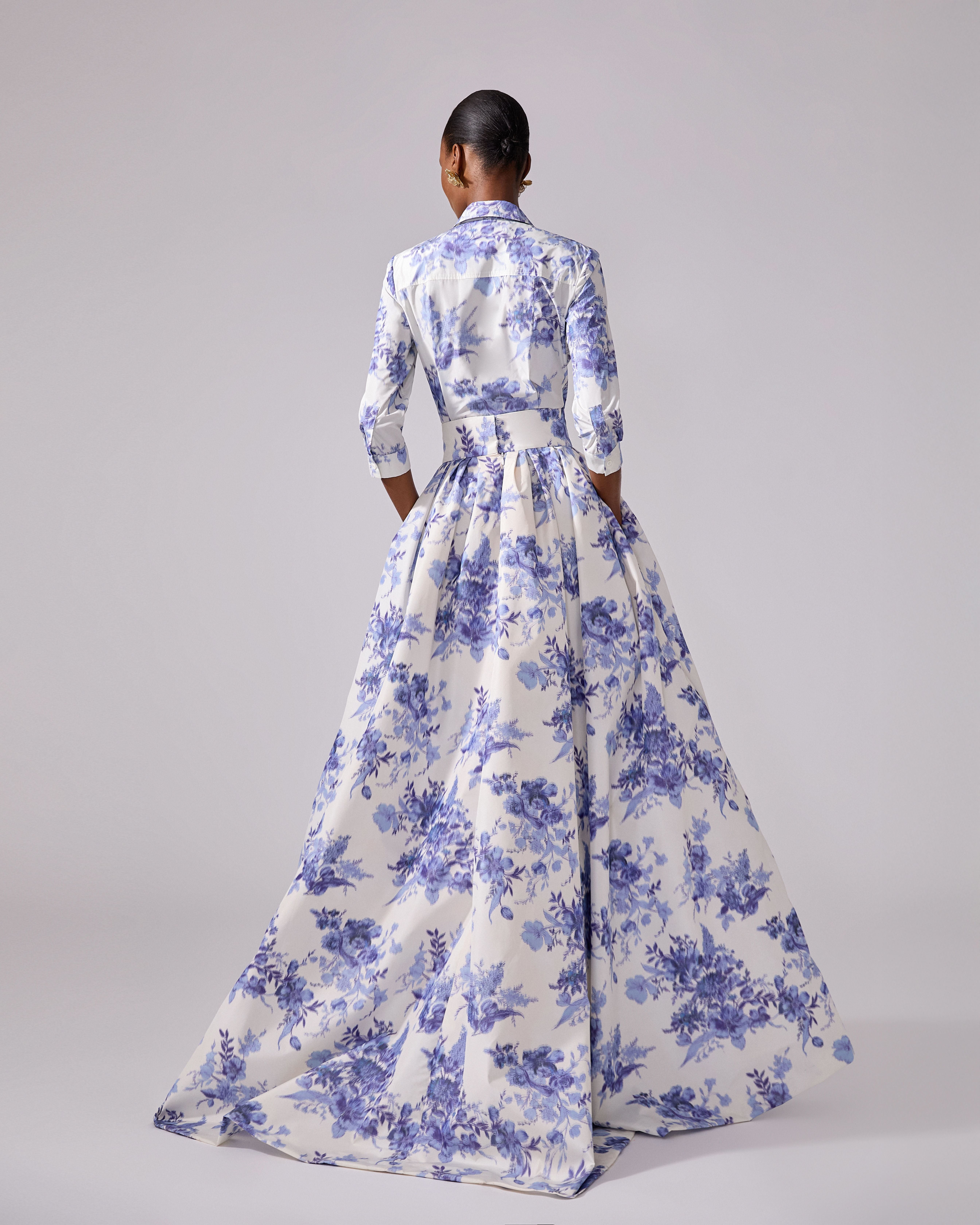 Chiné Floral-Print Ball Skirt - 3