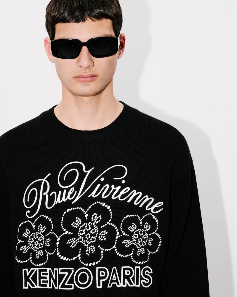 'KENZO Constellation' genderless embroidered jumper in wool and cotton 10
