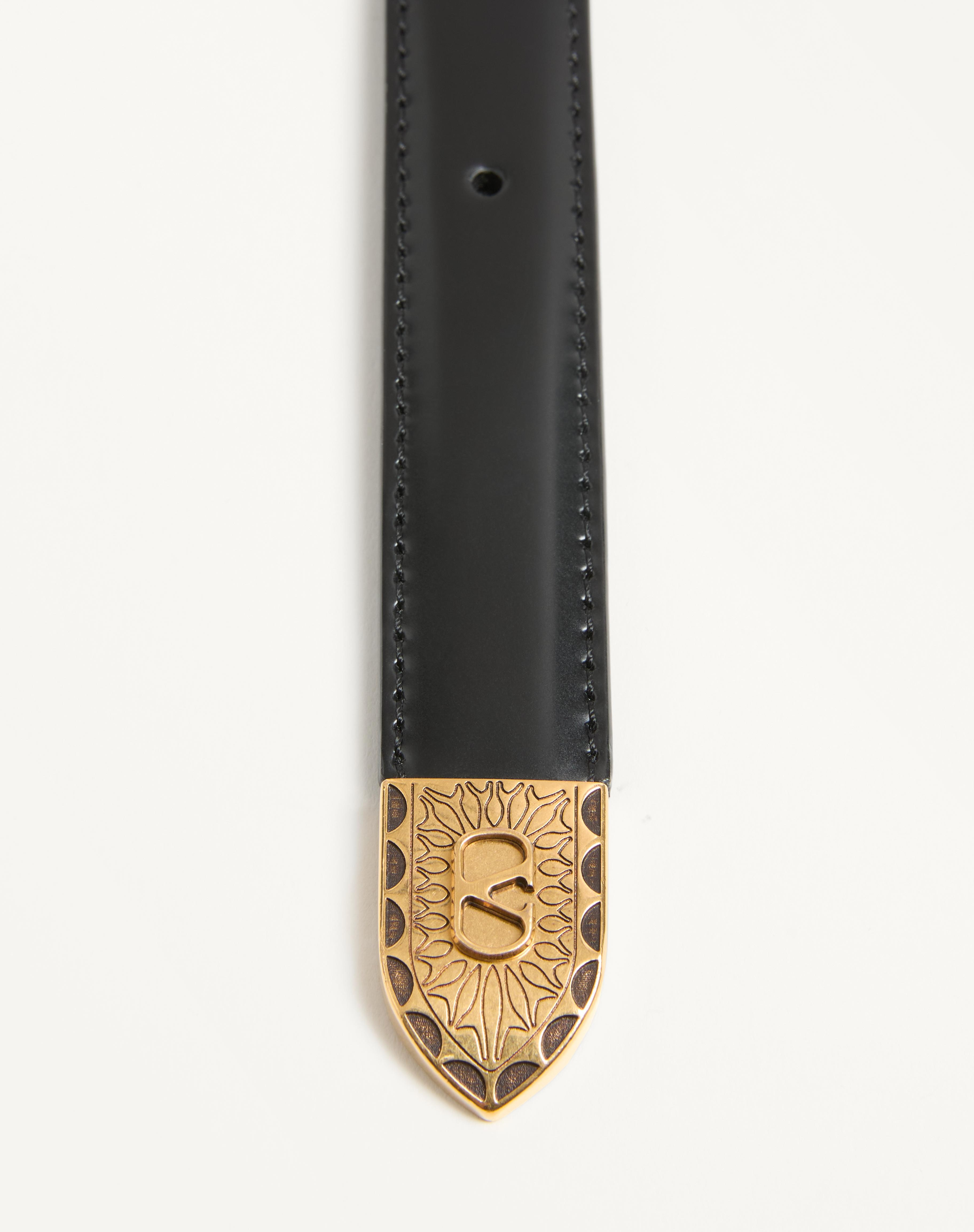 VLOGO SIGNATURE BRUSHED CALFSKIN BELT 20 MM - 5