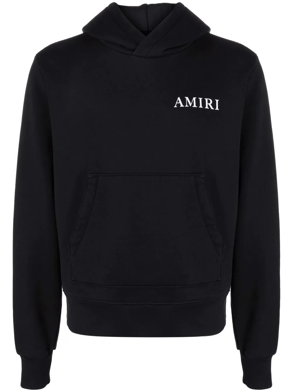 logo-print cotton hoodie - 1