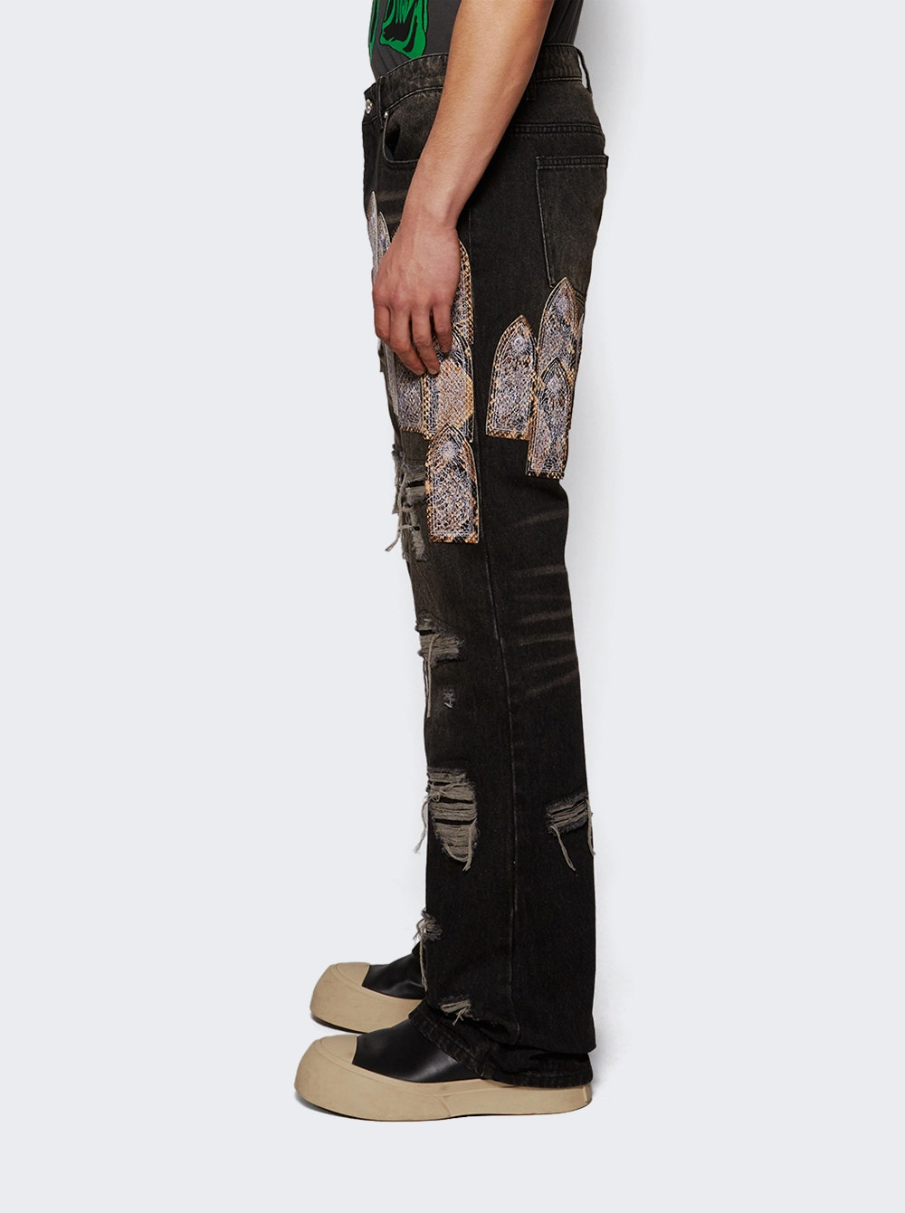 Patched Arch Mocha Jeans Chestnut - 3