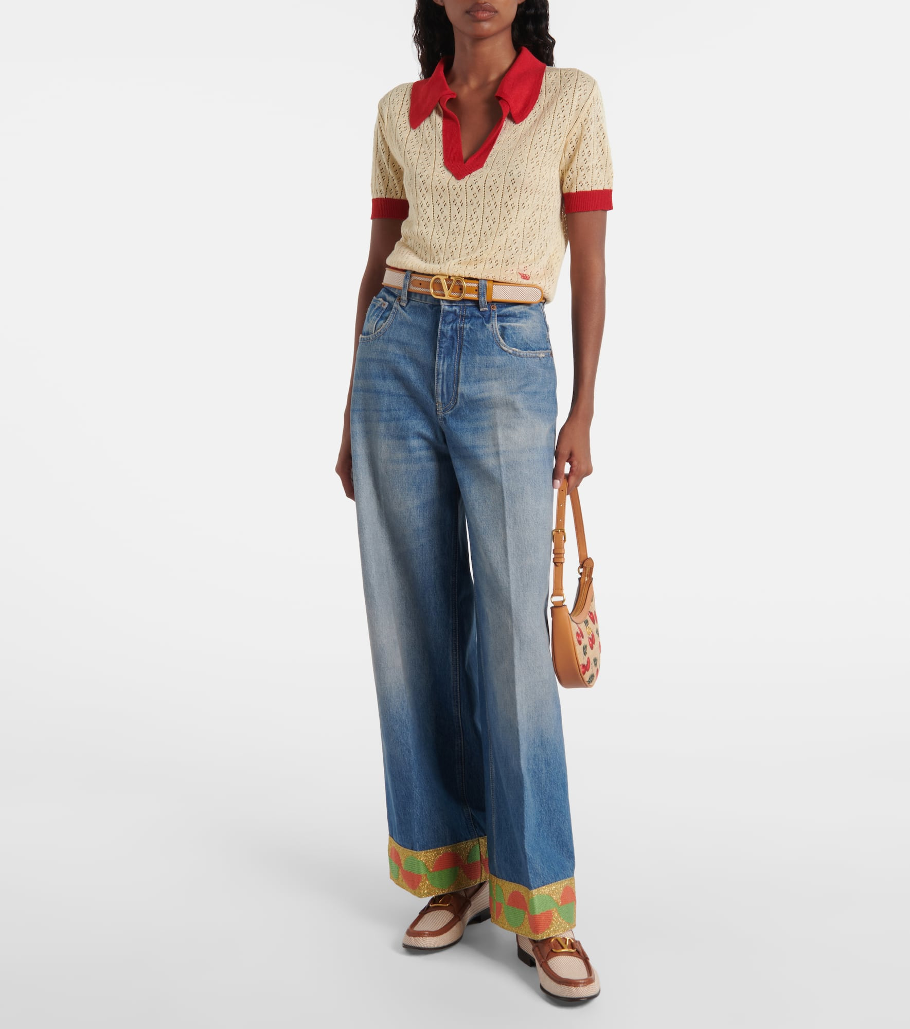 High-rise wide-leg jeans - 2
