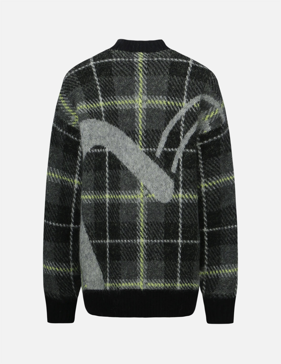 Checked Knitted Sweater - 8