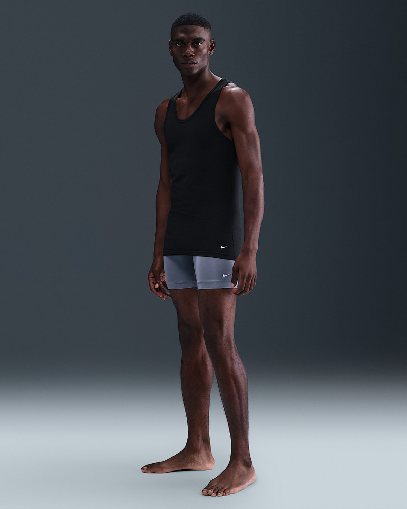 Nike Dri-FIT Essential Cotton Stretch Men's Slim Fit Tank Undershirt (2-Pack) 4