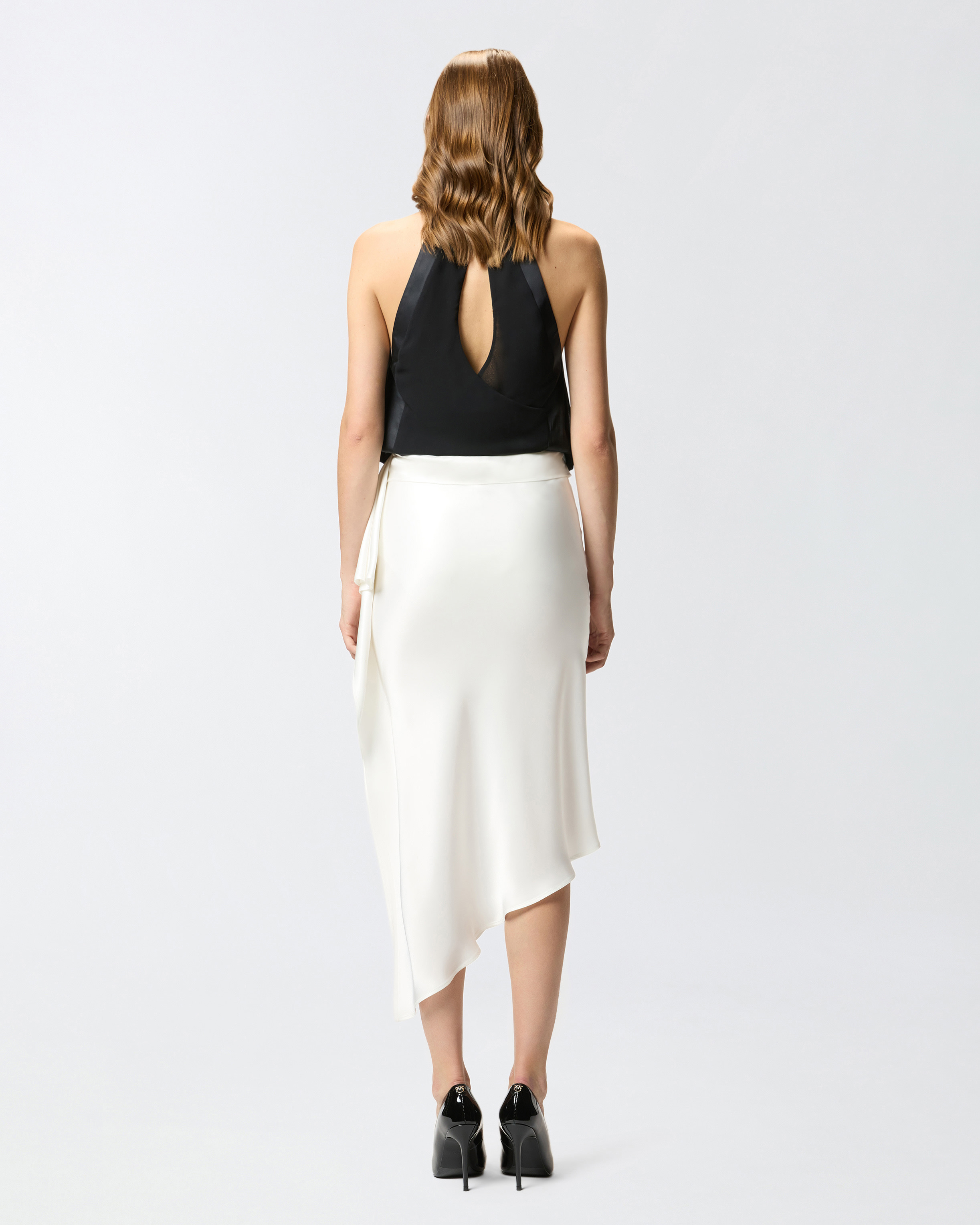 ASYMMETRICAL MIDI SKIRT - 4