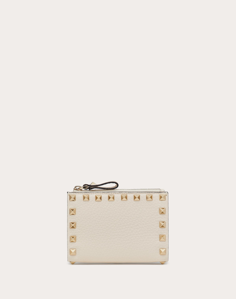 ROCKSTUD GRAINY CALFSKIN KEYCHAIN 1