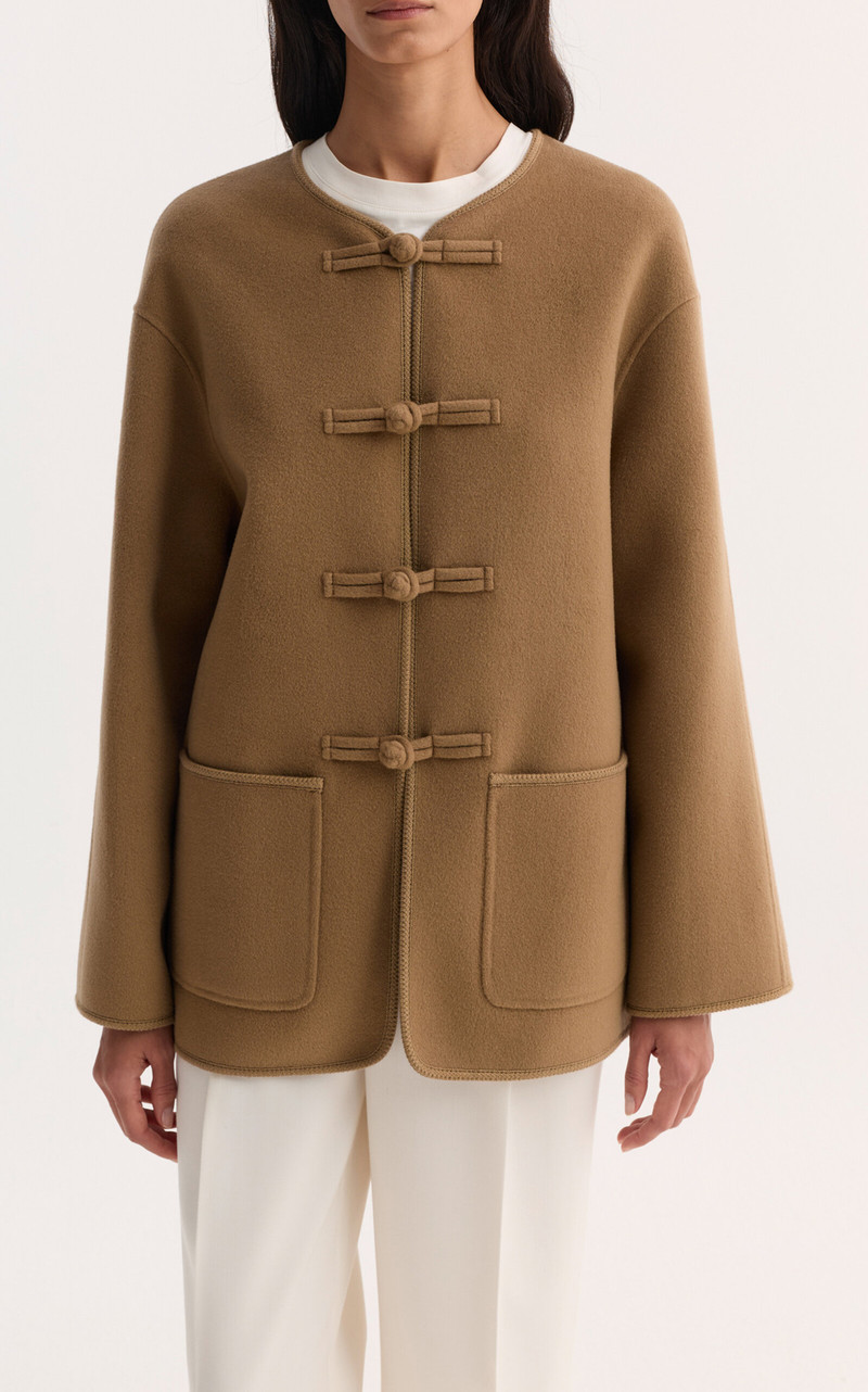 RÓHE Marie Wool Jacket brown outlook