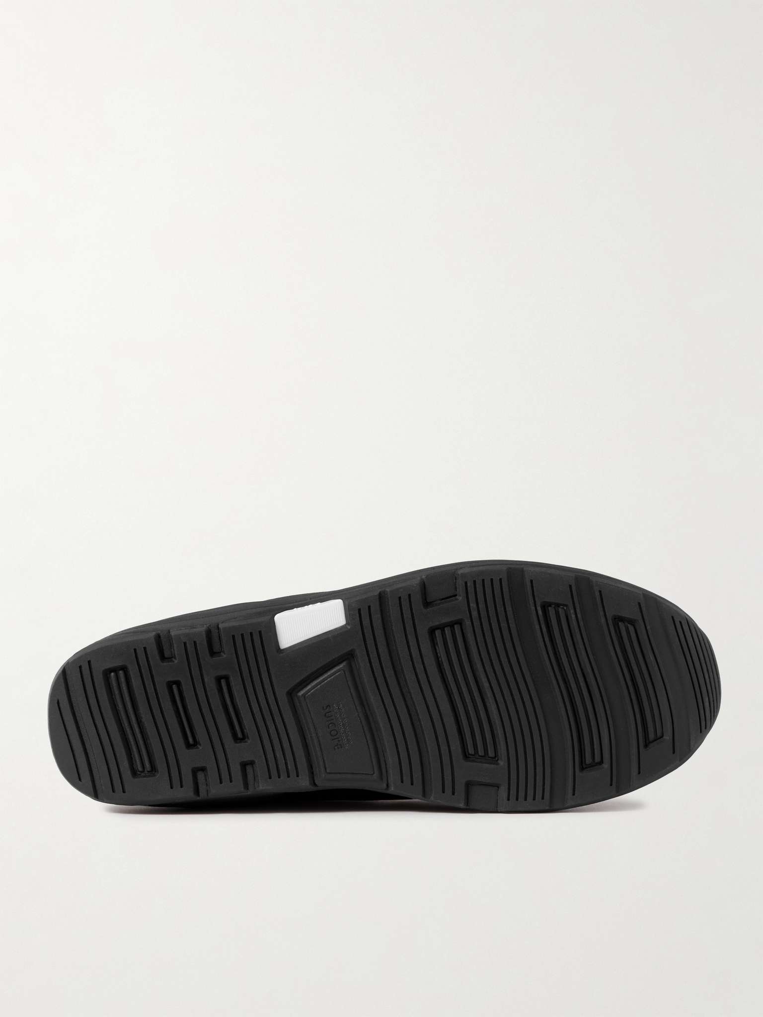 Pepper-Sev Leather-Trimmed Quilted Suede Slip-On Sneakers - 3