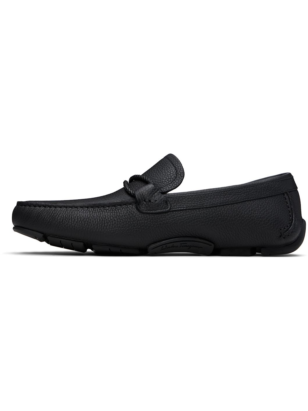 Black Gancini Ornament Driver Loafers - 3