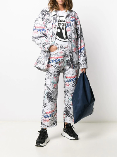 Maison Margiela graffiti print jacket outlook