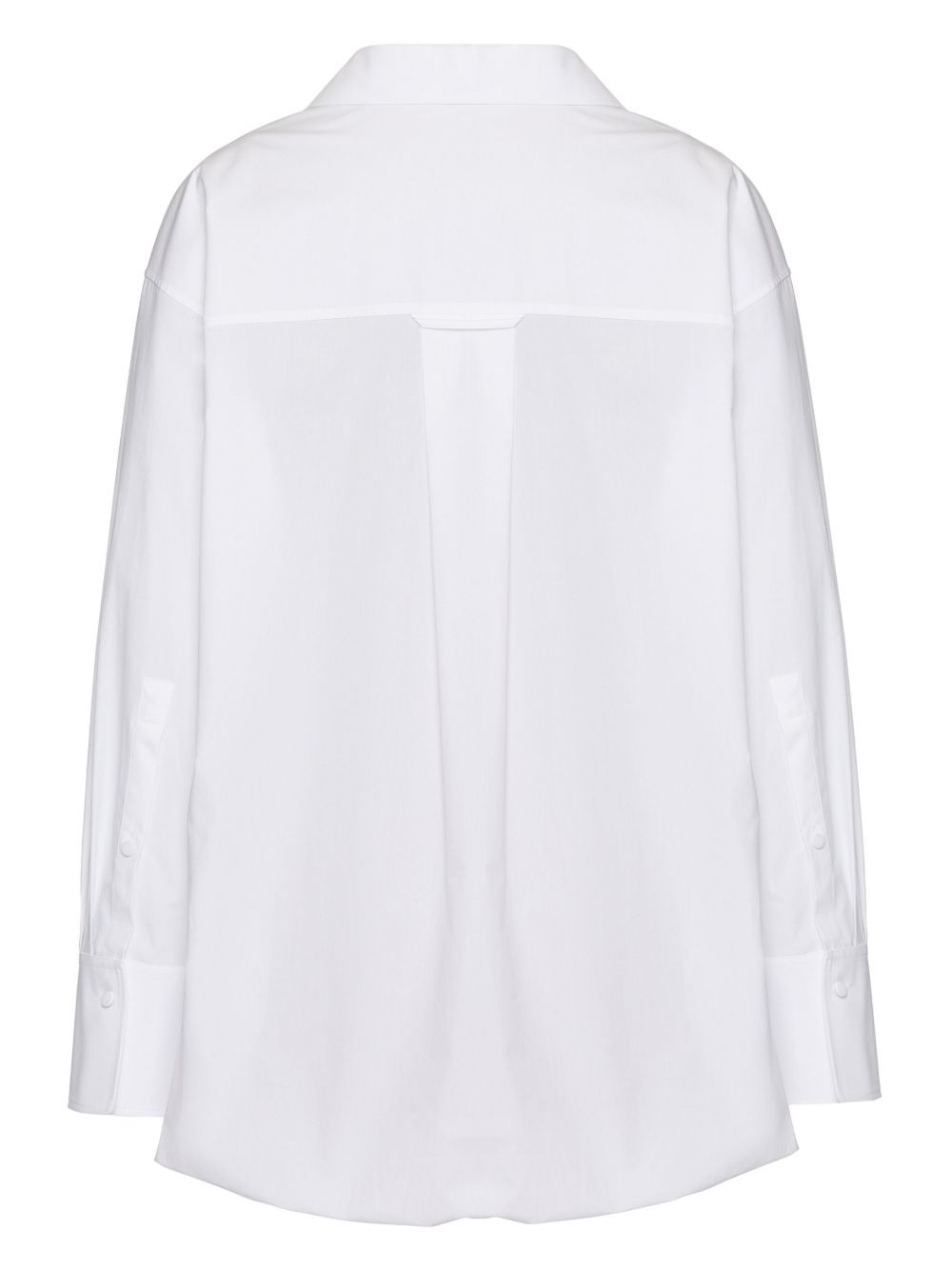 layered cotton-poplin shirt - 2