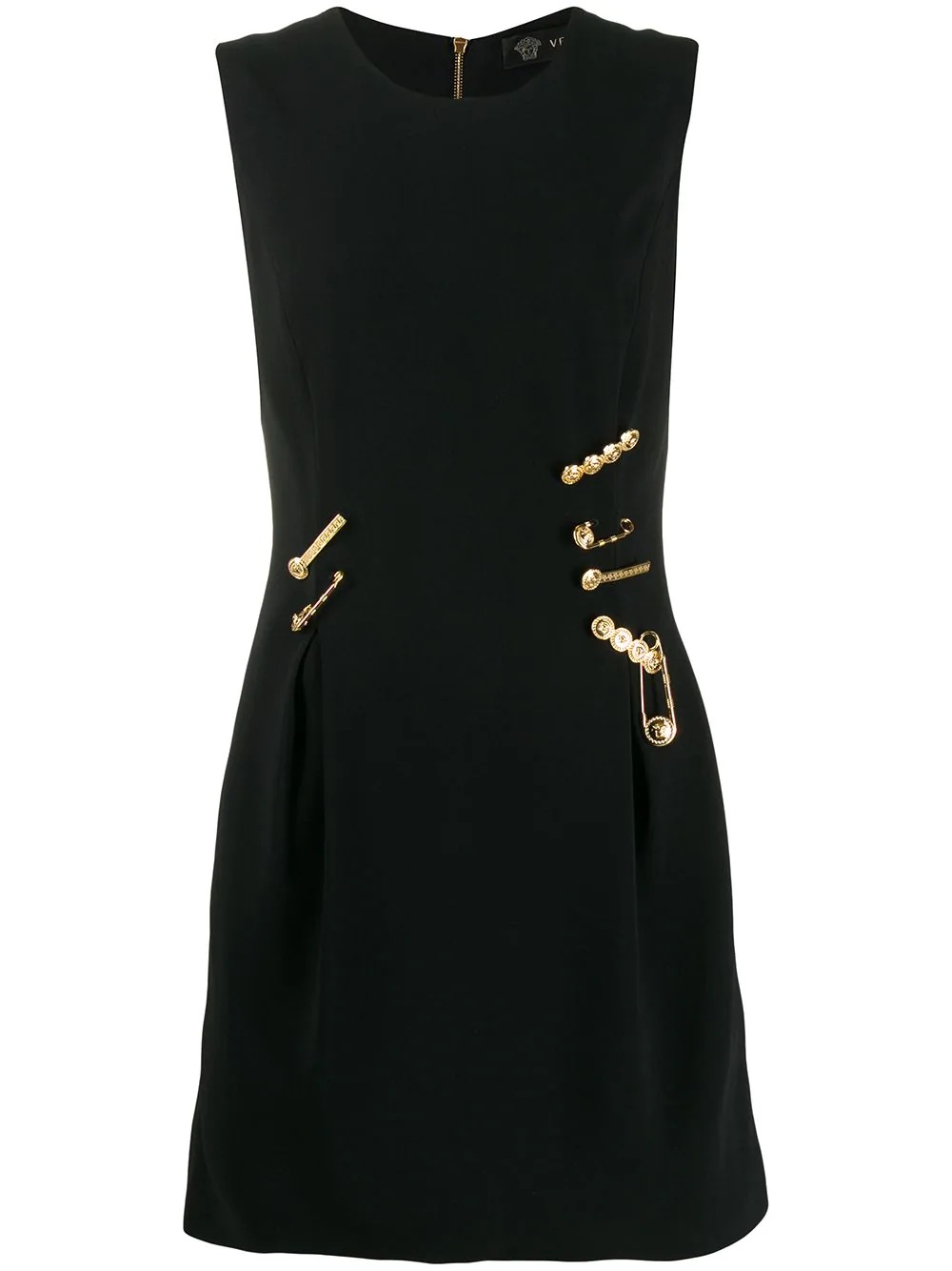 logo pin embellished dress - 1