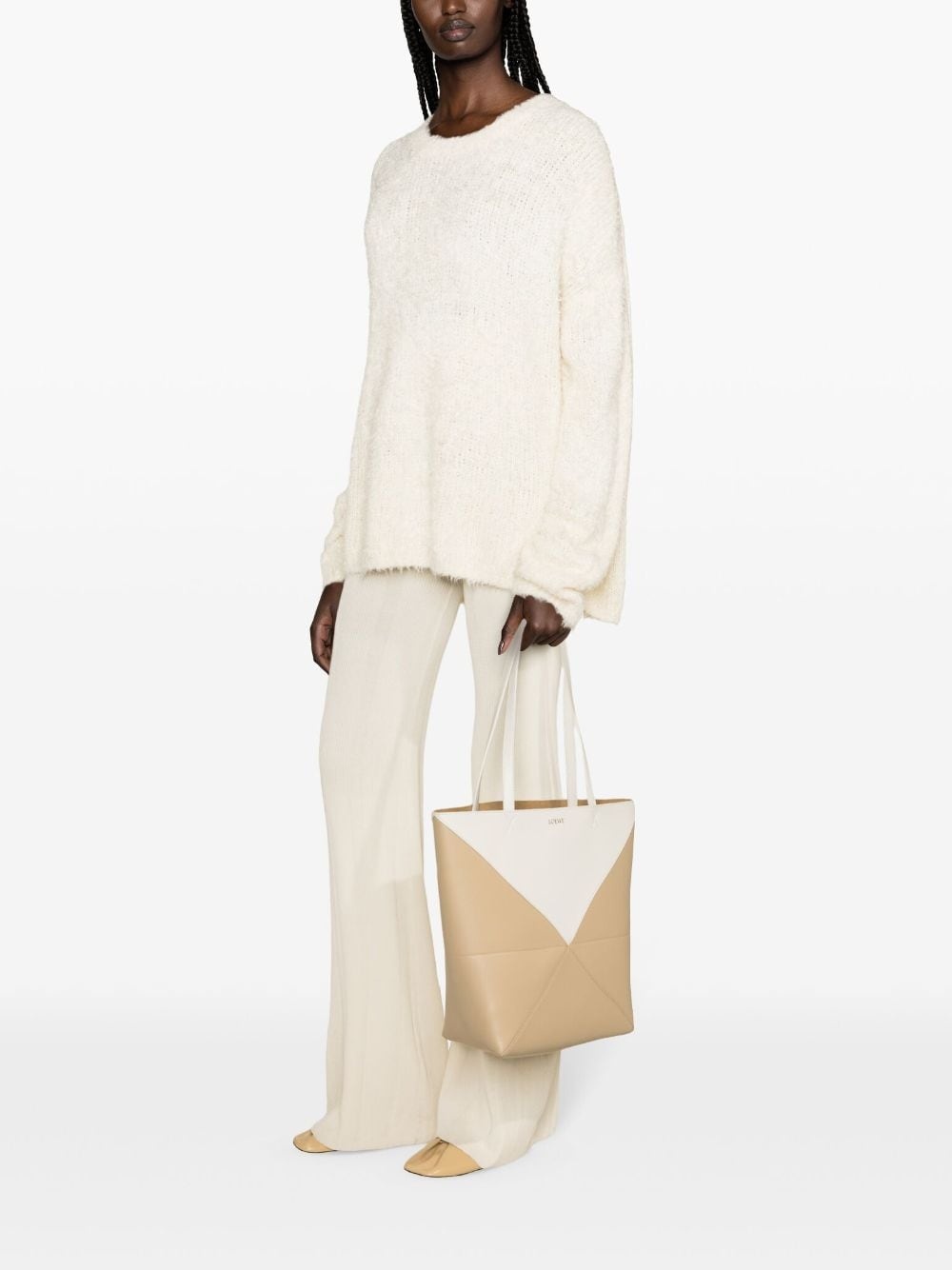 brushed-effect silk jumper - 3