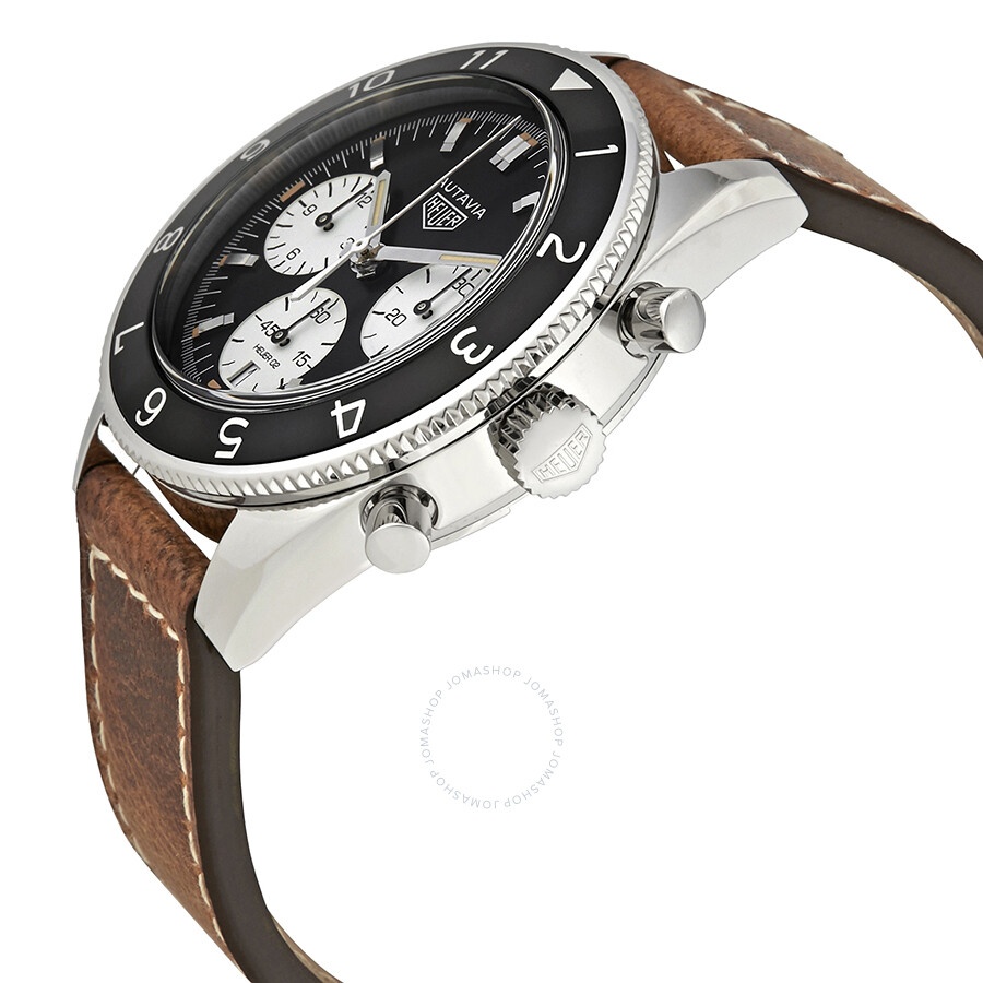 Tag Heuer Heritage Chronograph Black Dial Men's Watch CBE2110.FC8226 - 2