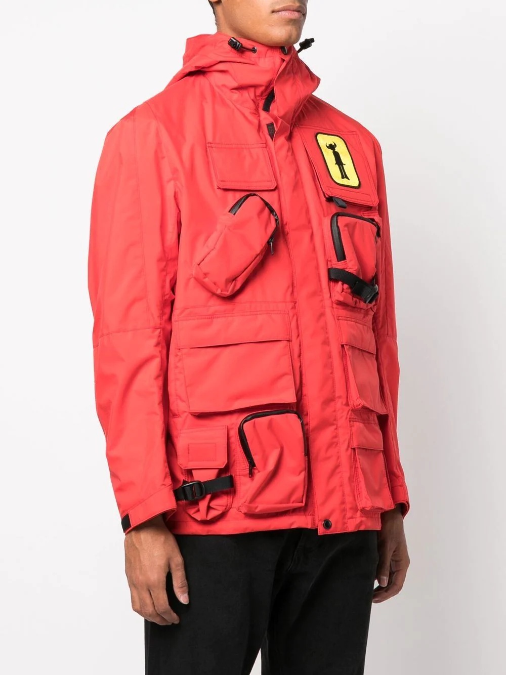 Junya Watanabe MAN logo-patch hooded jacket | REVERSIBLE