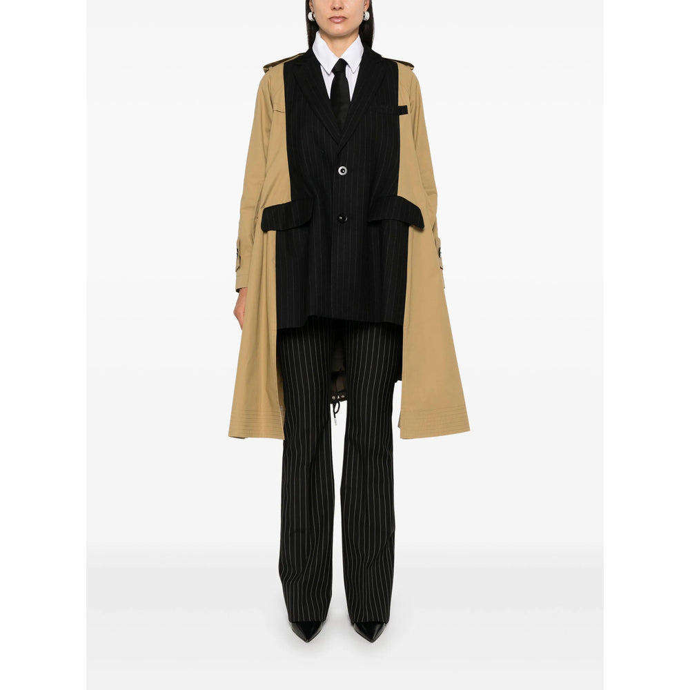 Sacai Brown Coats - Trench & Raincoats Women - 5