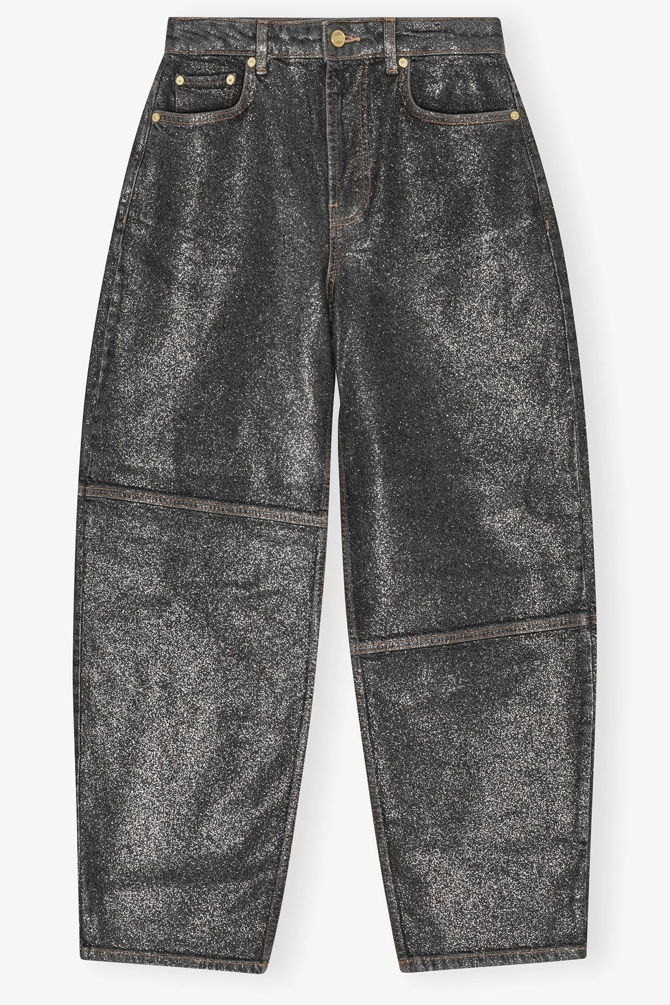SHIMMERY FOIL STARY JEANS - 1