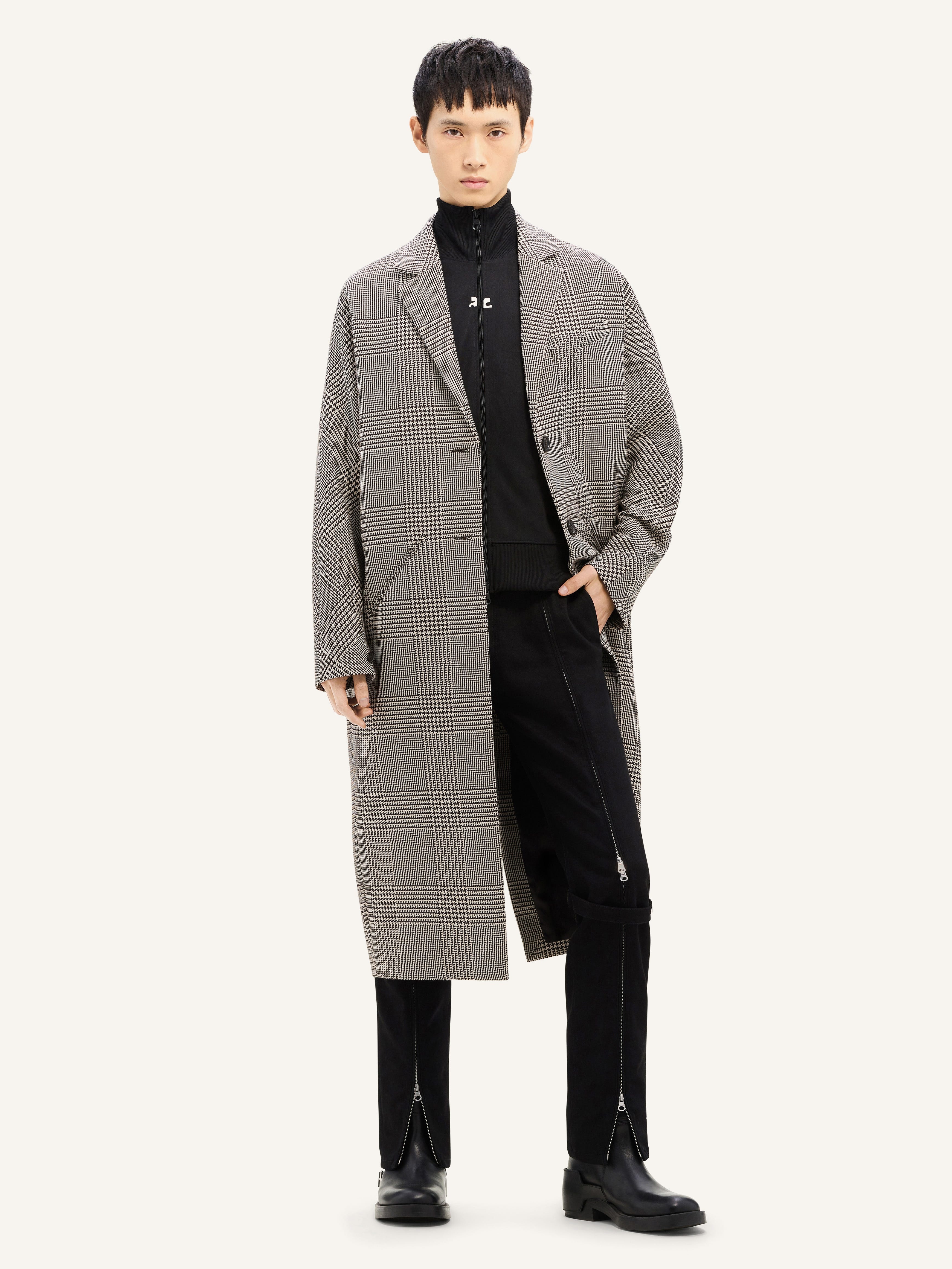 COCOON PRINCE OF WALES LONG COAT - 3