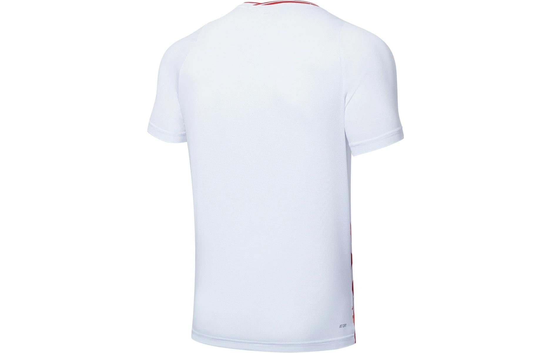 Li-Ning Graphic Badminton Competition T-shirt 'White Red' AAYT057-1 - 2