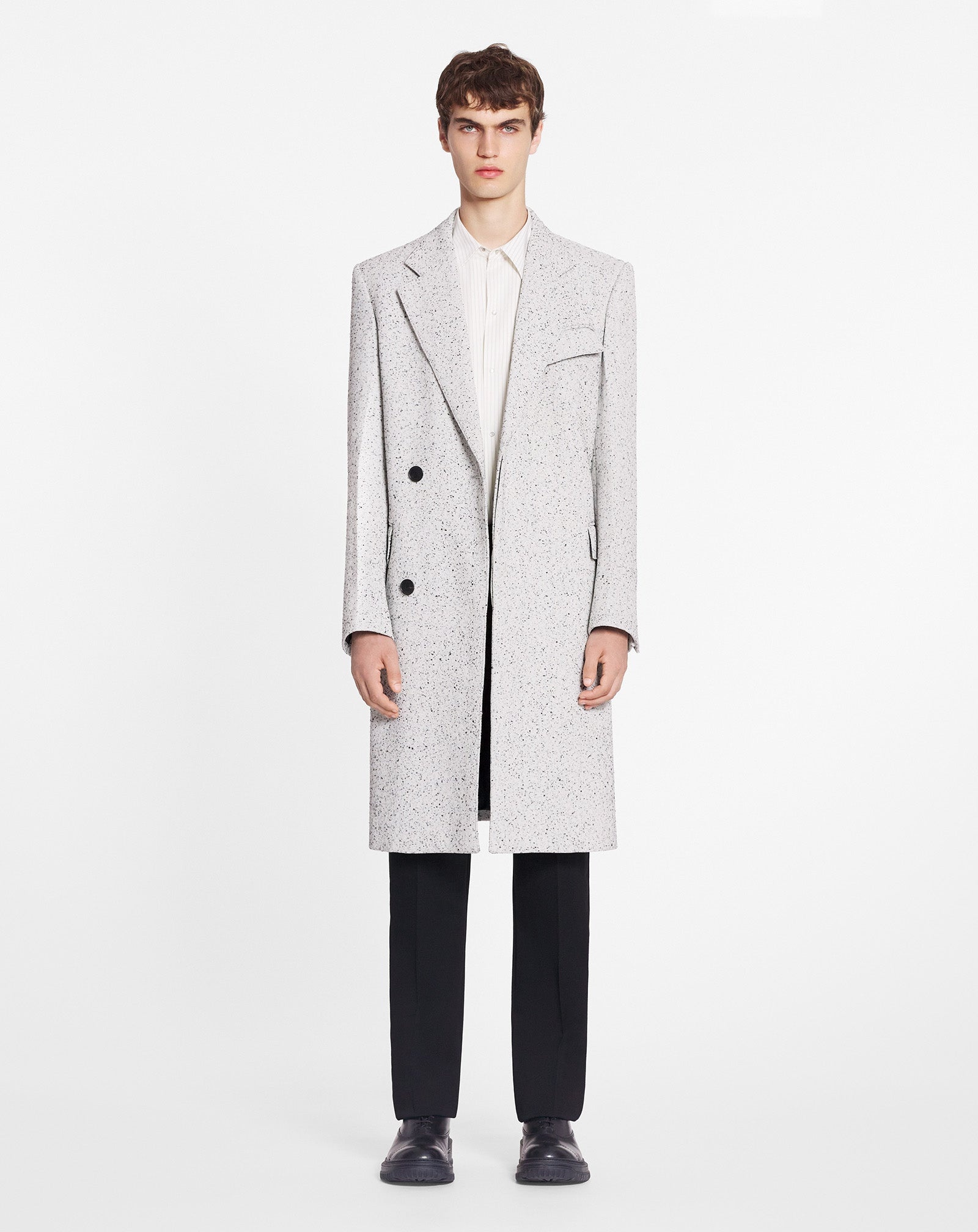DOUBLE-BREASTED TAILORED COAT - 2