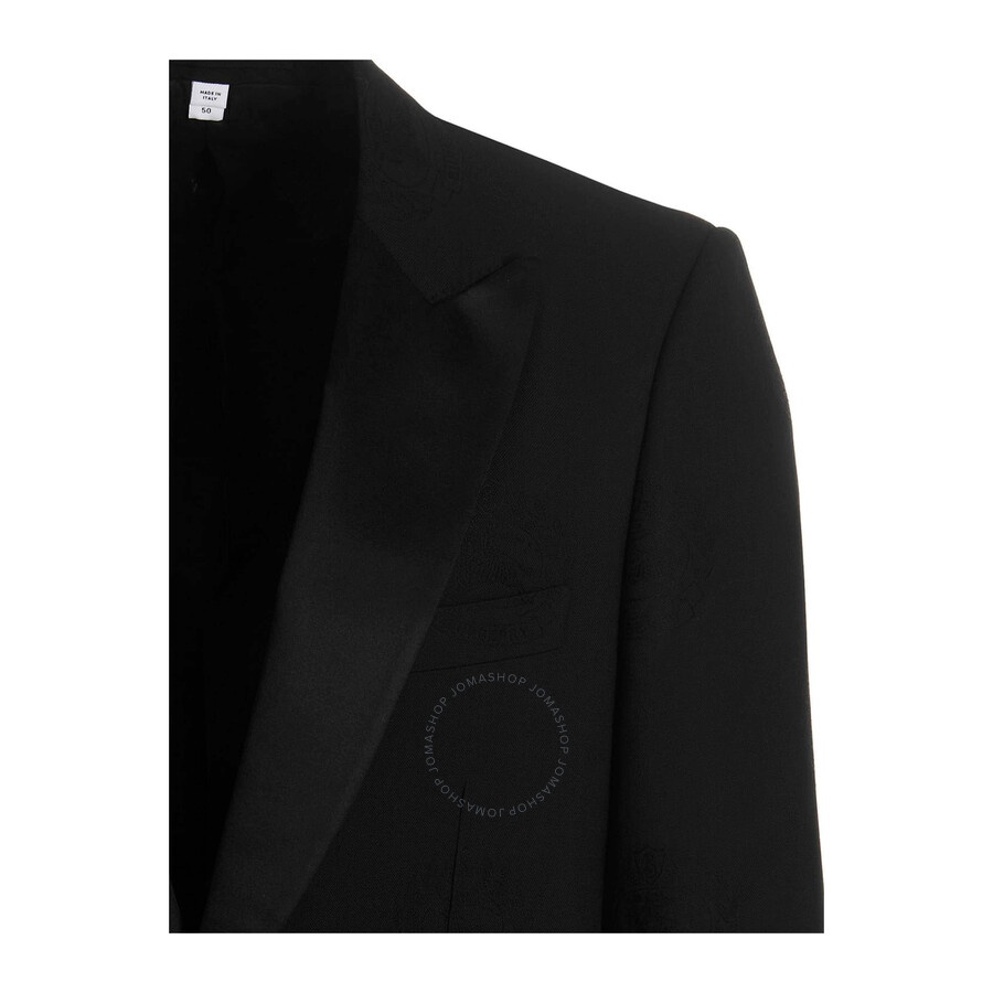 Burberry Oak Leaf Crest Jacquard Tuxedo Jacket - 5