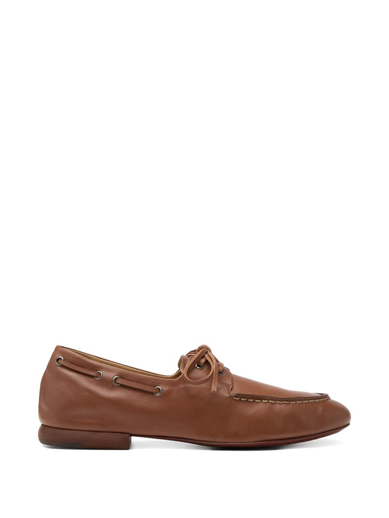 Mandolo lace-up stitching loafers 1