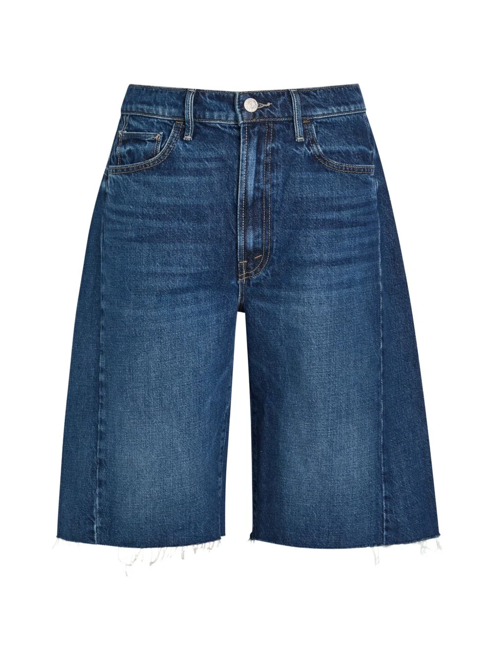 Freayed MOTHER The Half-Pipe panelled frayed-hem shorts - 41281396 | REVERSIBLE