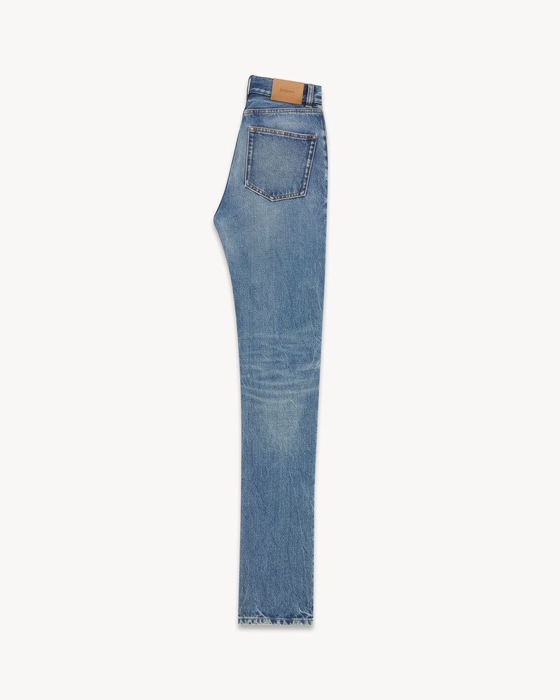 SAINT LAURENT 90'S SLIM JEANS IN 50'S BLUE DENIM outlook