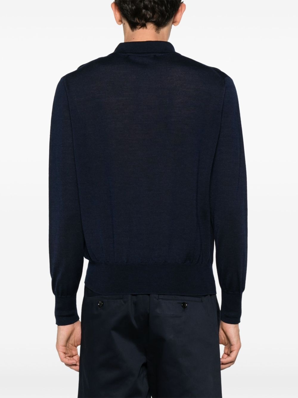 fine-knit polo shirt - 3