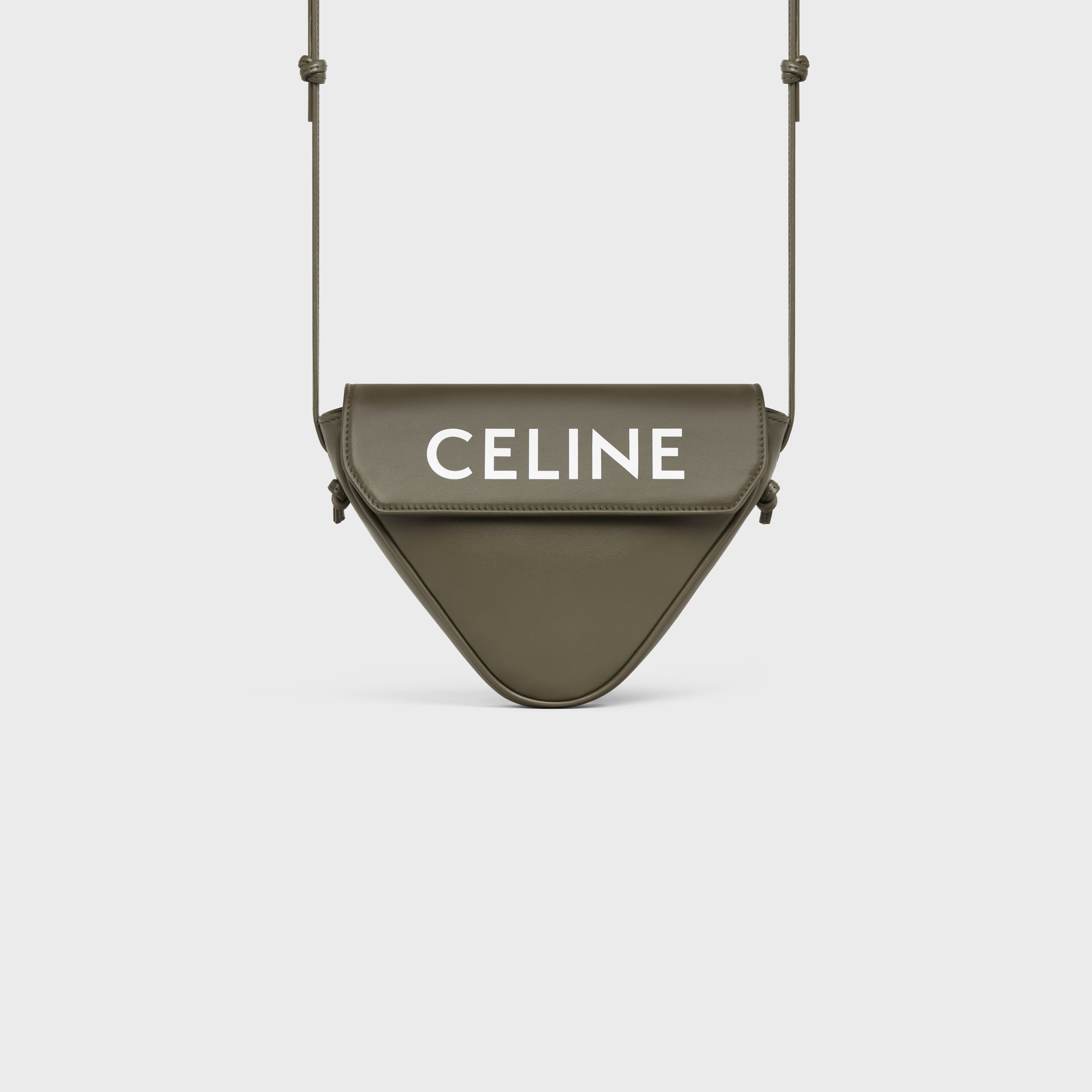 triangle bag in Smooth calfskin with Celine Print - 4