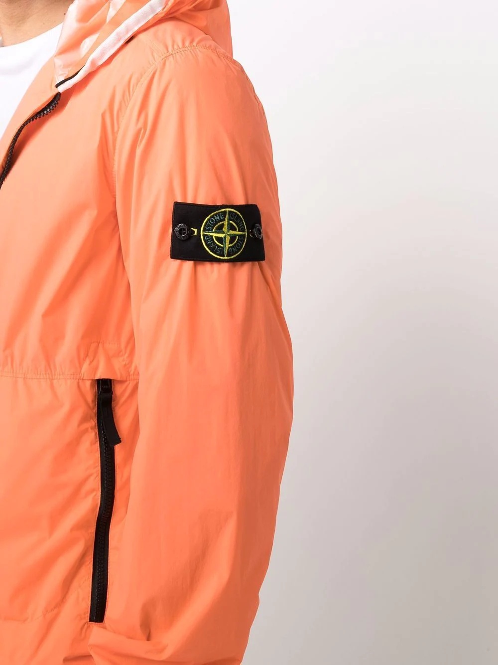 Compass logo-patch padded jacket - 5