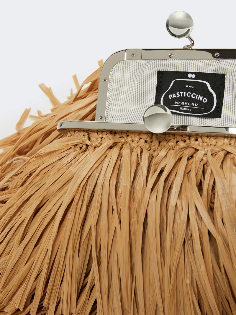 QUIETE Small Pasticcino Bag with fringes - BEIGE 5