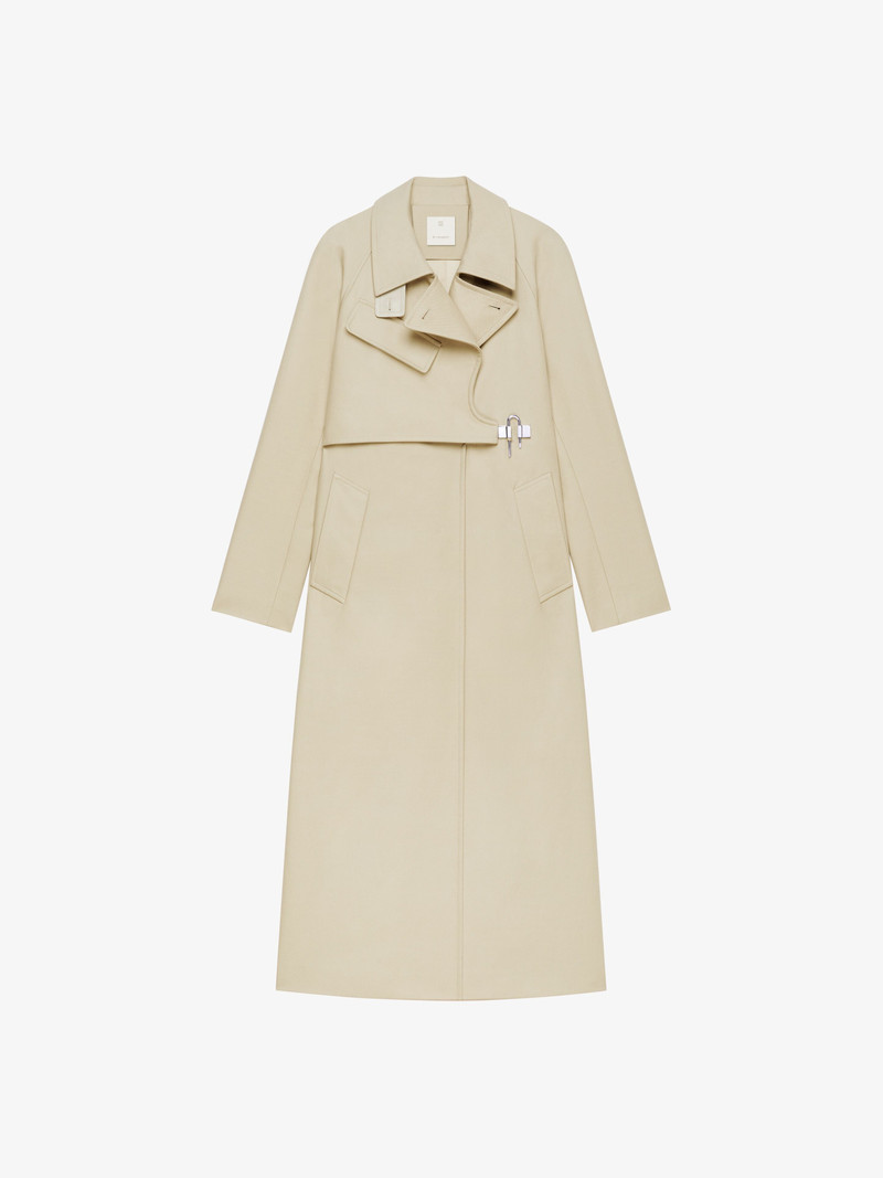TRENCH COAT IN COTTON TWILL WITH U-LOCK BUCKLE 1
