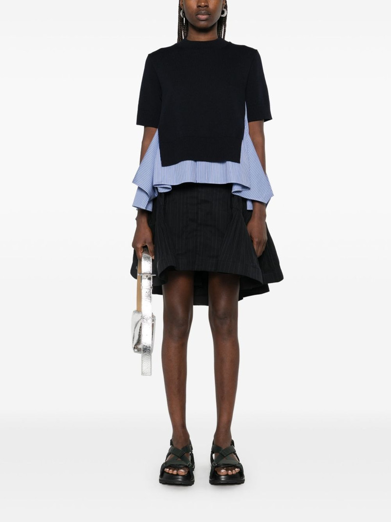 sacai flared T-shirt outlook