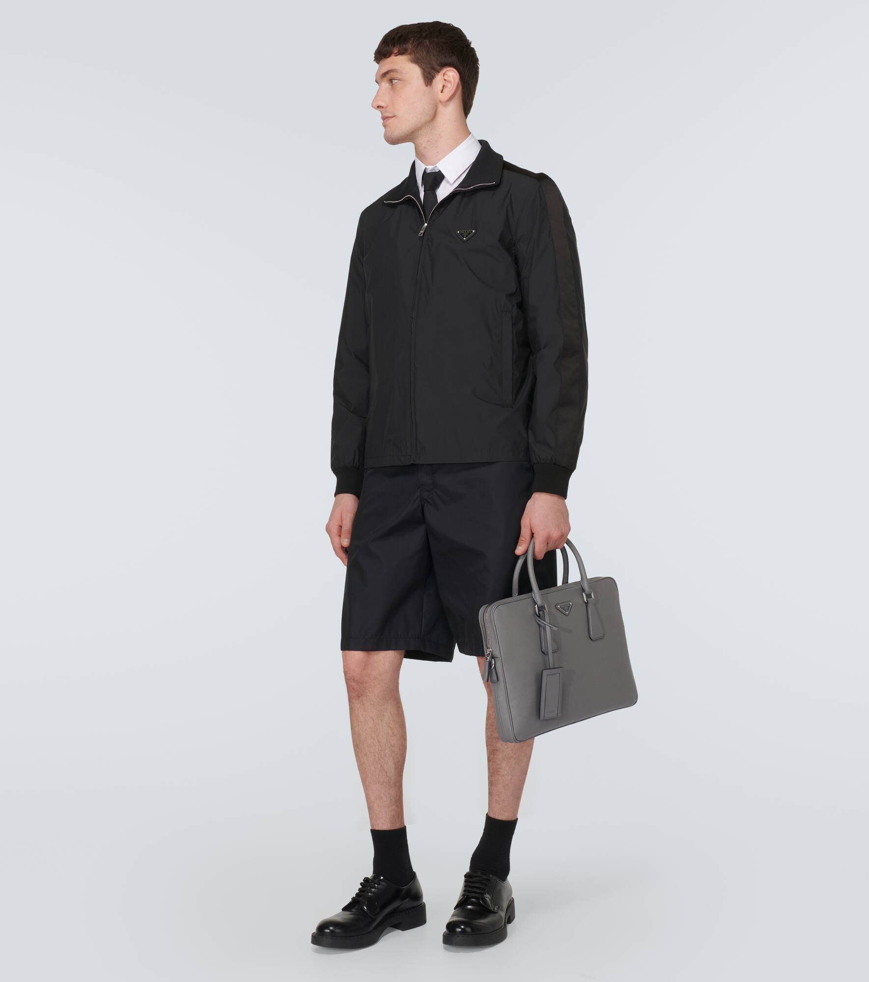 Saffiano leather briefcase - 8