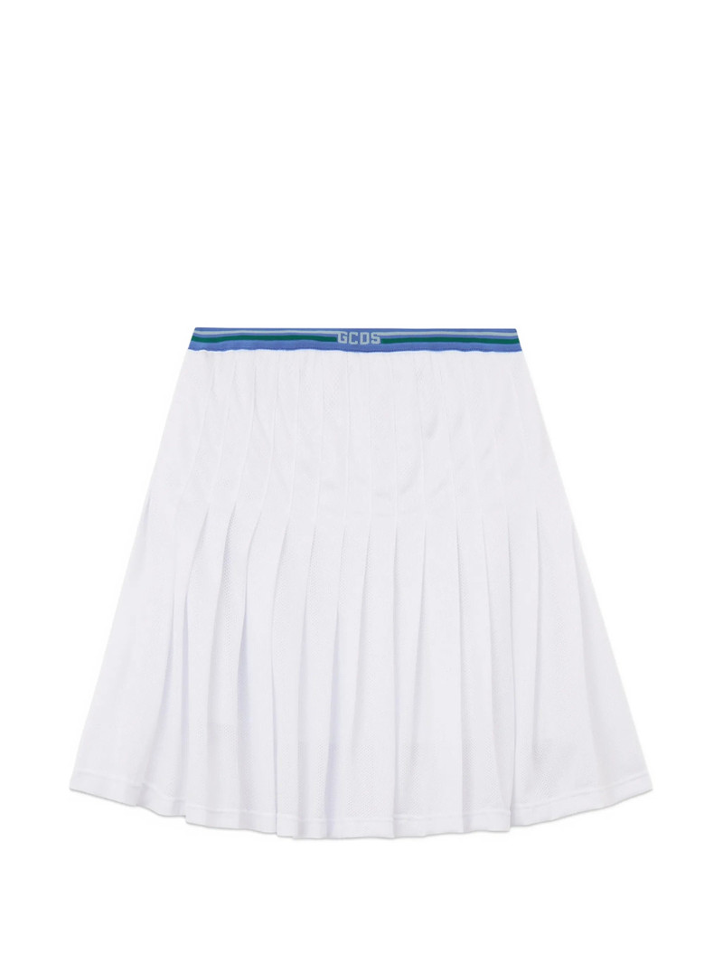 Gcds Logo-detail Pleated Mini Skirt 5