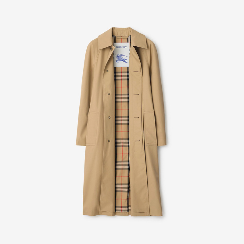 긴 Gabardine 차 외투 5