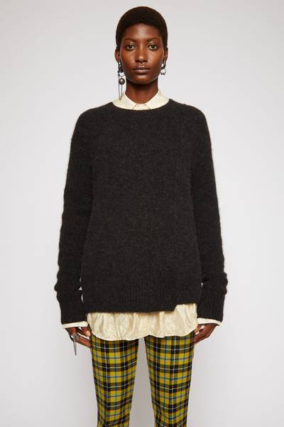 Acne Studios Asymmetric-hem sweater black outlook