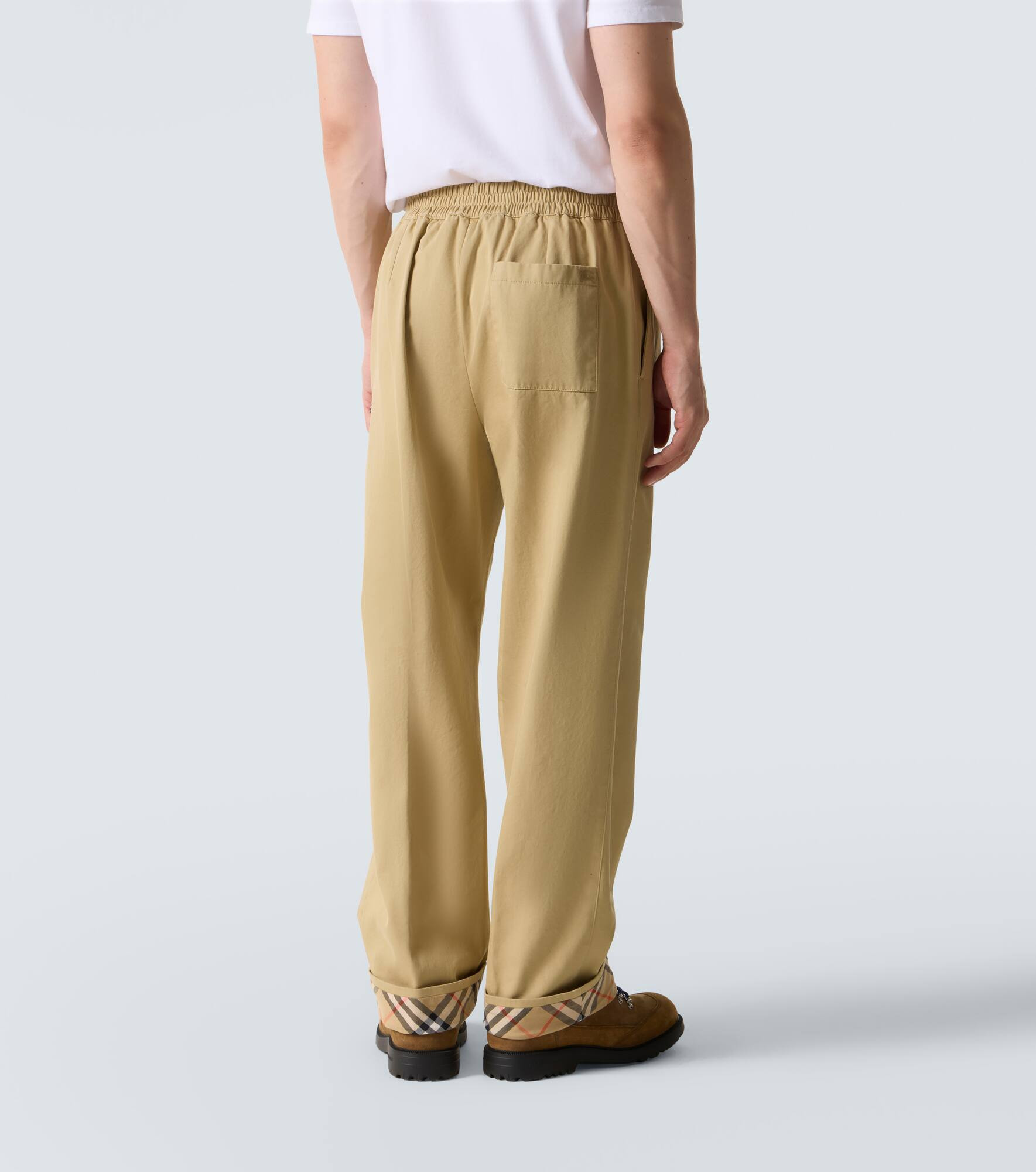 Burberry Check cotton pants - 4