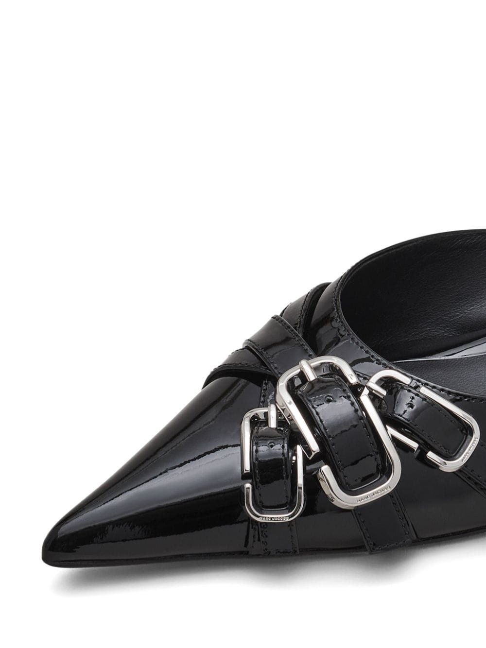 The Patent Leather J Marc Buckle mules - 4