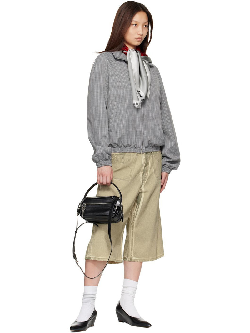 Acne Studios White Square Silk Scarf outlook